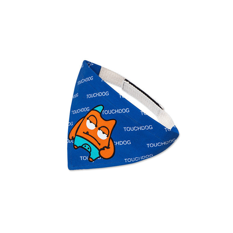 Pet cartoon print triangle scarf