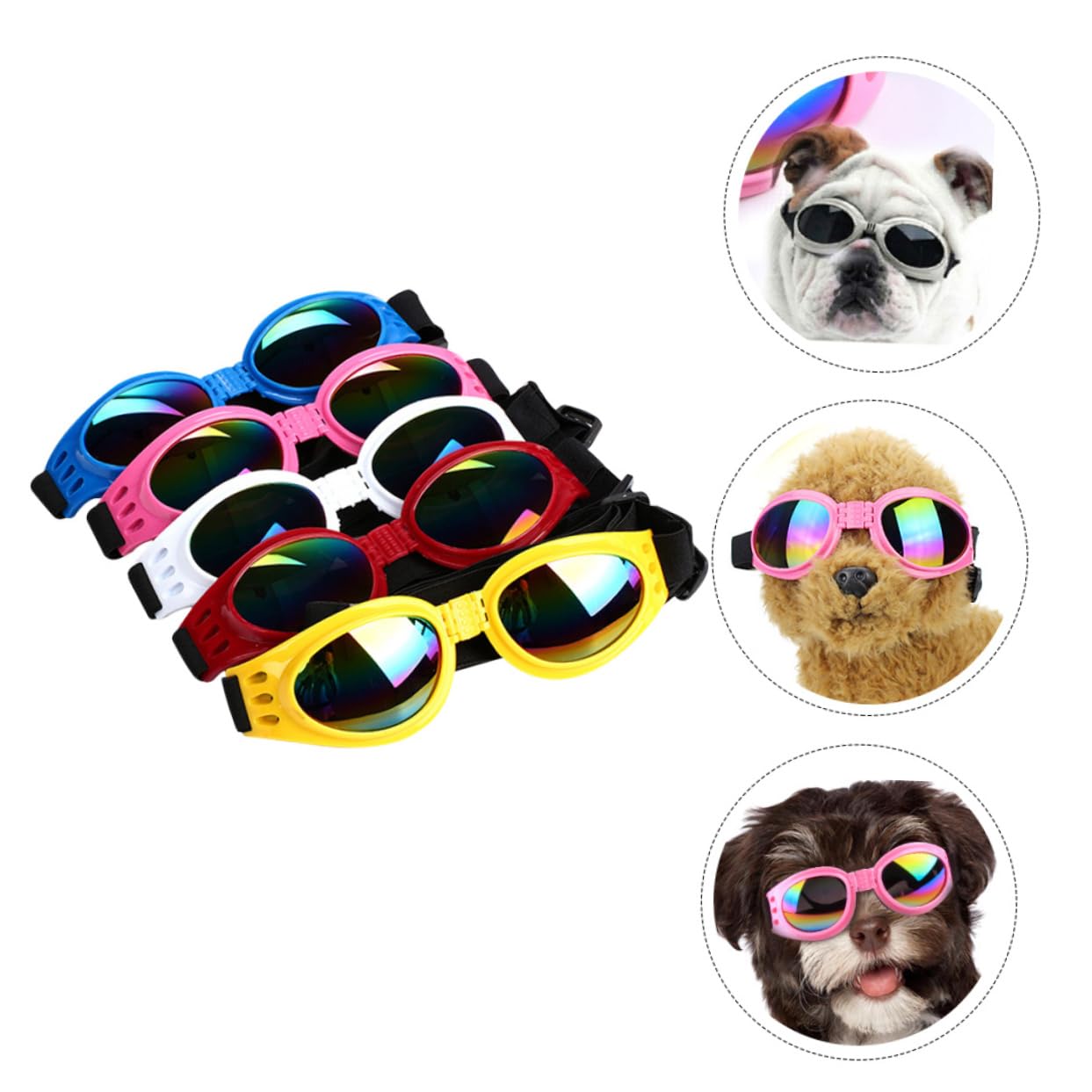 1 Piece, Pet Dog Glasses, Goggles, Dog Sunglasses, Windproof Golden Retriever, Special Sunglasses For Corgi Photo Props