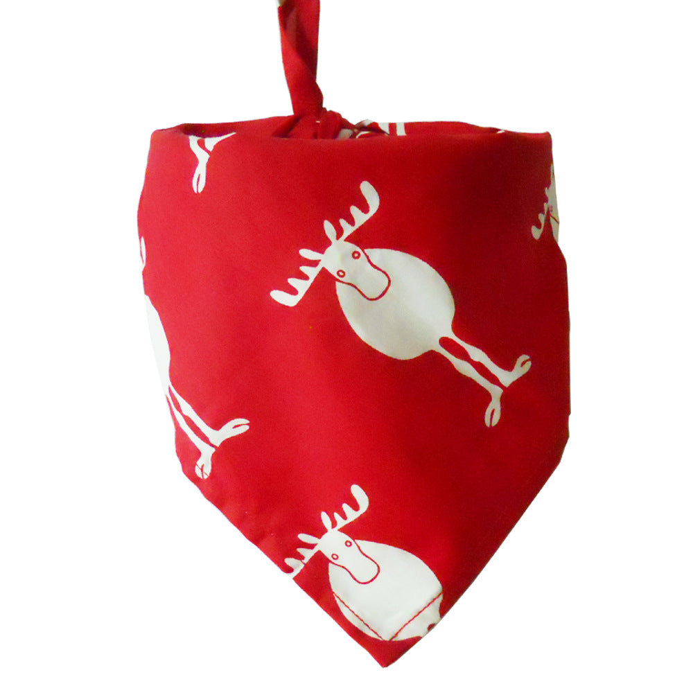 Pet Saliva Towel Cotton Triangle Scarf Dog Scarf Cat Bib